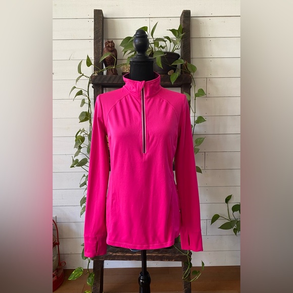 Xersion: Hot Pink Quarter-Zip Pullover - Picture 7 of 17